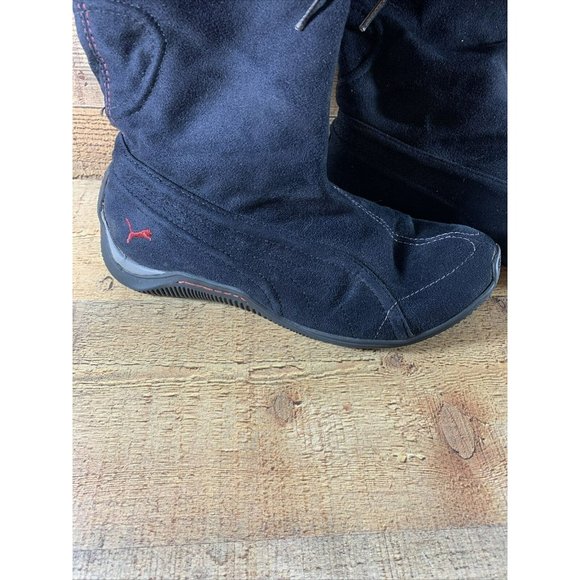 Womens PUMA Mid Calf Sneaker/ Boot Size 5.5 Black - Picture 3 of 10